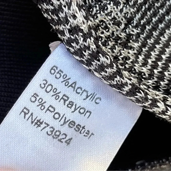 Misook "Snow Leopard" knit jacket Large - Picture 8 of 12